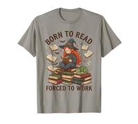 Passionnée de Livres de sorcières d'halloween par Born to Read Forced to Work T-Shirt