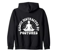 Passionnés De Pilates Easily Distracted by Postures Pilates Sweat à Capuche