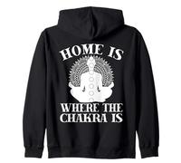 Passionnés De Pilates Home Is Where The Chakra Is Pilates Sweat à Capuche
