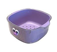 Passoire 2 en 1 pour égoutter les aliments | bol égouttoir de cuisine, panier à double couche pour pâtes et riz, pour nettoyer la salade et les baies
