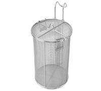 Passoire à assaisonnement, 13 x 26 x 21 cm, filtre de grande capacité, poignée télescopique pliable, panier de séparation pour assaisonnements de soupe pour la cuisson du bouillon