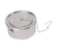 Passoire à assaisonnement avec chaîne suspendue, panier filtrant pour boules de thé en acier inoxydable, panier de séparation d'assaisonnements de soupe de qualité alimentaire 304 (Diamètre 20 cm/7,9