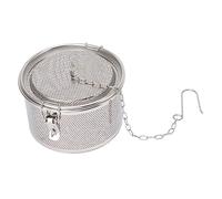 Passoire à assaisonnement en acier inoxydable avec chaîne suspendue, infuseur à thé polyvalent et panier filtre de cuisson pour soupes, thés, herbes, maison, restaurant, cuisine (Diamètre 16 cm/oeil)