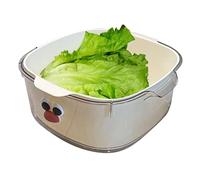Passoire à bol, passoire de cuisine | Passoire de lavage 2 en 1 pour et légumes, bac de vidange des aliments à double couche, panier à linge de légumes sucré multifonction pour le nettoyage de la