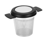 Passoire à café en - Cylindre perforé de 7,6 cm, matériel d' réutilisable | Insert de théière en argent, accessoire de Camping de voyage, conception ergonomique à large bord, séparateur