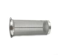 Passoire à café réutilisable en acier inoxydable avec filtre à thé - Maille fine pour infusion à froid ou presse - Passe au lave-vaisselle 8 x 21,8 x 15 cm (cylindre de 8 x 15 cm)