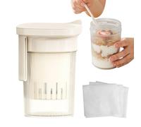 Passoire à Caillé Égoutté | Filtre à Jus à Maillage Fin - Tamis Réutilisable Pour Yaourt Fromage Fermentation Jus Café Lait Soupe