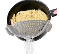 Passoire à casseroles, passoire à pâtes | Égouttoir à pâtes en silicone à clipser, tamis à spaghetti,Gadgets de cuisine, passoire avec bouchon d'eau, de cuisine pour les bols, casseroles et p