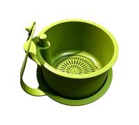Passoire à cheveux pour évier de cuisine - Grille réglable avec design de rinçage à pression - Récupérateur de vidange contre les obstructions - Insert filtrant pour pâtes, soupe, cheveux, douche