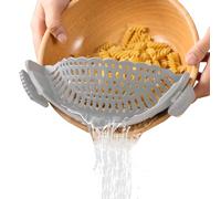 Passoire à Clip en Silicone, passoire à pâtes pour Pot,Passoire à pince de cuisson universelle à clipser - Ustensiles de cuisine pour les bols, casseroles, passoires et passoires pour fruits et légume