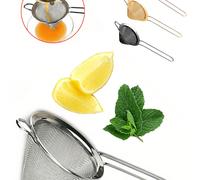 Passoire à cocktail en acier inoxydable - Conception conique, passoire à boissons de bar de forme conique, parfait pour le filtrage des jus et des boissons, accessoire de bar essentiel, tamis fin en a