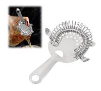 Passoire à cocktail en acier inoxydable - Passoire à cocktail fine - Petite passoire de bar - Shaker à cocktail Hawthorne - Convient pour tous les shakers - Accessoire de bar de qualité supérieure