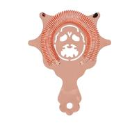 Passoire à cocktail en acier inoxydable, passoire de barman de bar, outil de bar, accessoires de shaker à cocktail détachables pour verser des boissons en douceur (Or rose)