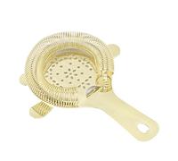 Passoire à cocktails en acier inoxydable de type Wintersweet, passoire de bar pour barmen, filtre à glace fin avec poignée ergonomique, outil essentiel pour barmen, pour le bar à d (Or)