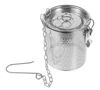 Passoire à Épices en Acier Inoxydable, Panier Réutilisable pour Soupe | Maille Fine à Trous Denses, Bords Lisses et Couvercle Fermé, Usage la Cuisine Maison pour Herbes et Thé