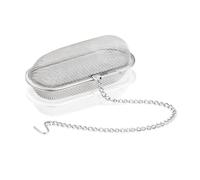 Passoire à épices INFUSIO - filtre à épices à accrocher - acier inoxydable de haute qualité - L : 8cm - argenté