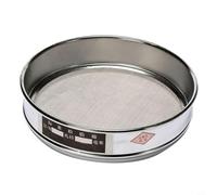 Passoire à essai de 20 cm avec cadre chromé et maille 304, double couche renforcée pour industrie, laboratoire, pharmacie, alimentaire, taille du tamis au choix de 4 à 600 mailles (26 mesh)