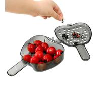 Passoire à fruits, bol de vidange, Panier à légumes avec poignée et couvercle, Pelle à eau, récipient alimentaire, petite passoire de cuisine pour le lavage, l'égouttage, le stockage frais