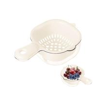 Passoire À Fruits Double Couche Avec Poignée - 1/4 Pièces Panier Égouttoir À Légumes Avec Poignée | Bol À Pastèque Avec Passoire | Petit Bac À Double Couche Et Panier Avec Poignée Pour Égoutter Les Fr