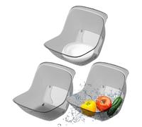 Passoire À Fruits Pour Lavage,Organisateur Multi-Usage 3 Pièces | Panier D Égouttage - Pour Riz Grains Pâtes Salades Baies Spaghetti Aliments Cuisine Préparation Nettoyage Légumes Aliments Pâtes Salad