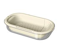 Passoire à fruits rétractable pour évier - Panier gain de place pour laver les légumes, les pâtes, égoutter les baies et sécher la vaisselle