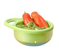 Passoire À Fruits - Ustensile de Cuisine Grande Capacité à Double Couche,Passoire Lave-Fruits pour Cuisine - Pour Nettoyage et Egouttage Légumes Pâtes Baies Snacks Maison Appartement Camping