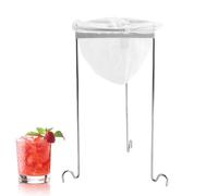 Passoire à Gelée - Support De Passoire À Gelée En Acier Inoxydable - Kit Accessoires Réutilisable Filtre Maille Nylon Pour Vinaigre Maison Cuisine Jus Thé Bouillon Yaourt