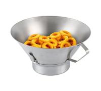 Passoire à graisse avec poignée et bac de récupération, ustensile de | Récipient à graisse pour friteuse avec tamis pour maison, restaurant, barbecue et barbecue, frites, poulet, viande, aliments