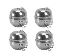 Passoire à infuseur à thé suspendue en acier inoxydable, 4 pièces, boule filtrante créative d'assaisonnement pour marmite chaude, stockage de thé en vrac, d'épices et de boules mites