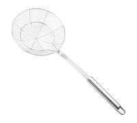 Passoire à maille araignée en acier inoxydable, grand trou de fuite, louche fil, écumoire Anti-brûlure Long manche, passoire cuisine 2 pièces pour Cuisine Friture,Chips(14cm-single hook)