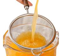 Passoire à mailles fines en acier inoxydable réutilisable | Passoire supplémentaire pour éplucher les aliments, laver le riz, la cuisine, le thé aux herbes, les cocktails, la friture