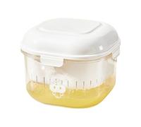 Passoire à mailles fines - Séparateur de lactosérum avec couvercle - Filtre pour la fabrication d'outils de cuisine naturels crémeux - Pour lait de soja, baies, jus de fruits, café, thé