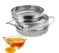 Passoire à miel en acier inoxydable - Passoire apicole à double maille, outil de filtre réglable | Équipement professionnel d'extraction de miel pour la récolte, le traitement du thé, du café, du miel