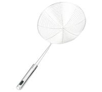 Passoire à panier à frire - Cuillère à écumoire métallique, poignée étendue | Outil de cuisine portable en acier inoxydable pour frire et cuire les pâtes, ensemble écumoire polyvalent et durable