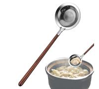 Passoire à pâtes écumoire résistante à la chaleur | Écumoire avec long manche en acier inoxydable pour frire la graisse et servir la cuisine, la casserole, le lait de soja