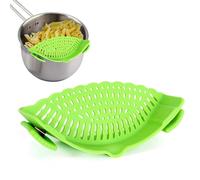 Passoire à pâtes en silicone à clipser pour casserole, poêle et bol, taille universelle, passoire de cuisine pour pâtes, légumes et fruits