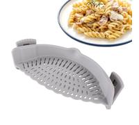 Passoire à pâtes, passoire à pâtes avec clip en silicone | Égouttoir à pâtes en silicone, passoire à spaghetti à clipser | Ustensiles de cuisine pour les bols, casseroles, passoires et passoires