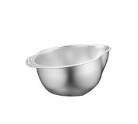 Passoire A Riz En Acier Inoxydable Bol de lavage en acier inoxydable, lave-riz, passoire, bol, à riz for laver les Fruits, légumes et céréales, outils cuisine(Silvery)
