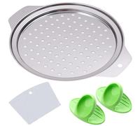 Passoire à spätzle ronde en acier inoxydable pour casseroles (24-28 cm) - Fabrication facile et rapide de spätzle, râpe à spätzle avec écumoire, avec doigtiers isolés, pour spätzle court