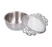 Passoire à thé à feuilles mobiles en acier inoxydable, passoire à thé à mailles fines, Gadget de cuisine pour théières, tasses, tasses (Silver)