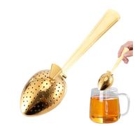 Passoire à thé, cuillère à long manche, infuseur à thé en acier inoxydable - Filtre à café à trous fins pour diffuseur d'intervalle pour brassage, amateurs de thé