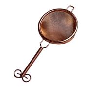 Passoire à thé en acier, écumoire avec poignée courte, petit tamis à main, mini tamis à farine, infuseur à thé en maille (poignée longue or rose)