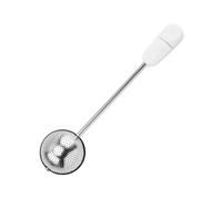 Passoire à thé en acier inoxydable, infuseur sphérique rotatif créatif avec poignée, filtre forme de cuillère, ensemble d'accessoires pour thé en vrac et épices à vin chaud(WHITE)