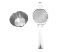 Passoire à thé en fine - Filtre à, tamis à café, poignée ergonomique résistante à la chaleur, poignée mains libres, tamis en matériau de qualité alimentaire résistant à la rouille |