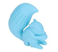 Passoire à thé en forme d'écureuil en Silicone de qualité alimentaire, filtre infuseur à thé en forme d'écureuil mignon (Bleue)