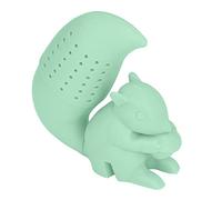 Passoire à thé en forme d'écureuil en Silicone de qualité alimentaire, filtre infuseur à thé en forme d'écureuil mignon (Verte)