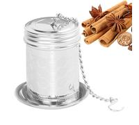 Passoire à thé, filtre à thé en maille ultra-fine avec chaîne à crochet en acier inoxydable 304 | Infuseur à thé en vrac, diffuseurs de thé pour soupes, sauces, bouillons, ragoûts, thé noir