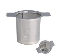 Passoire à thé - Filtre à thé en métal | Infuseur à feuilles mobiles en acier inoxydable, avec doubles poignées, passe au lave-vaisselle, multi-usage pour épices, herbes, assaisonnement de marmite