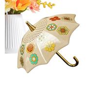 Passoire à thé - Tamis à thés en céramique en forme de parapluie, égouttoir à filtre à feuilles mobiles, base à crochet créative, accessoires de thé de cuisine | Outil réutilisable de crépine de brass
