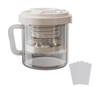 Passoire à yaourt - 18,8 x 18,8 x 16 cm - Gadget de préparation - Bol filtrant en ABS - Style pratique avec structure de type poussoir - Outil de cuisine pour les restaurants et les hôtels